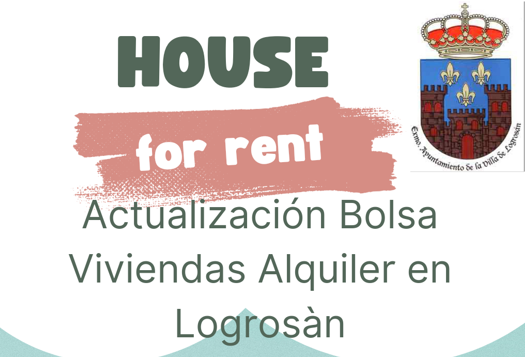 Imagen Actualización de la bolsa de viviendas de alquiler en Logrosán.