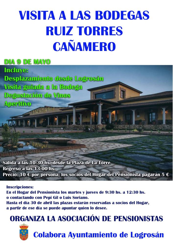 Imagen Visita a La Bodegas Ruiz Torres de Cañamero