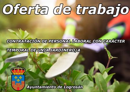 Imagen BASES PARA LA CONTRATACIÓN DE PERSONAL LABORAL CON CARÁCTER TEMPORAL DE UN/A JARDINERO/A