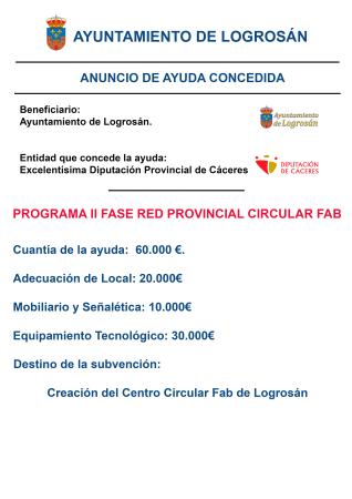 Imagen PROGRAMA II FASE RED PROVINCIAL CIRCULAR FAB